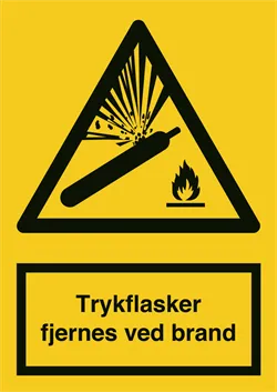 SKILT - Trykkflasker fj... Innv., Vinyl, A4, 210x297mm