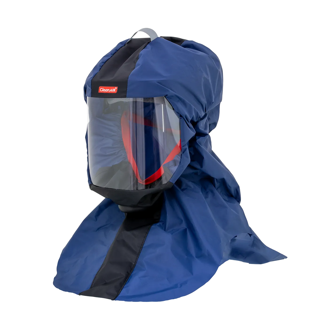 Skjerm CleanAir Light CA-2 lang, blå polyester/pvc med PE visir