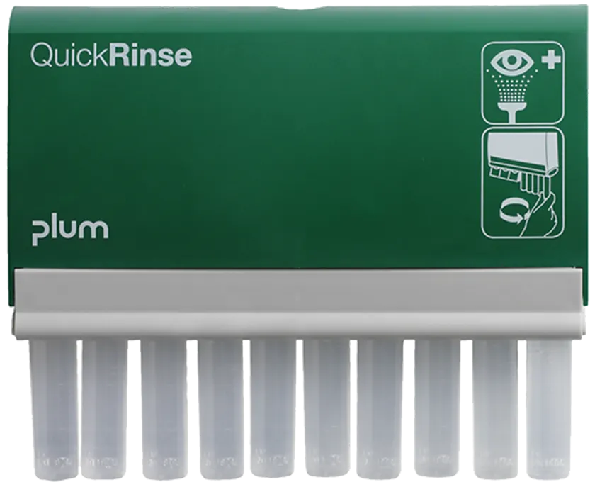 Plum QuickRinse stasjon med 10×20 ml 0,9% saltvann
