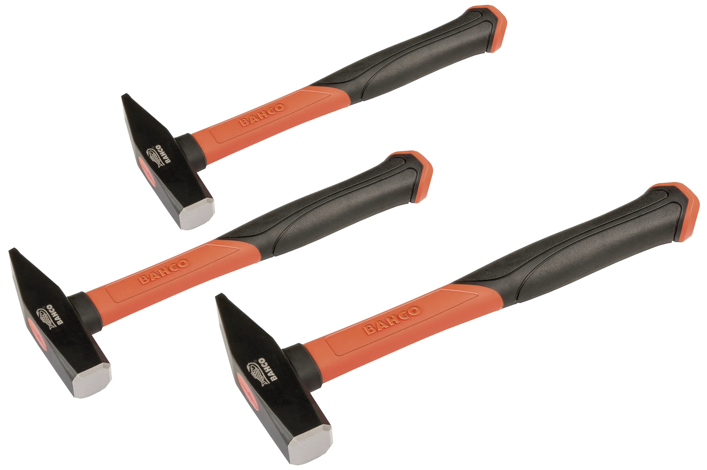 Hammer med glassfiberskaft 300-500-1000g, sett 3 stk