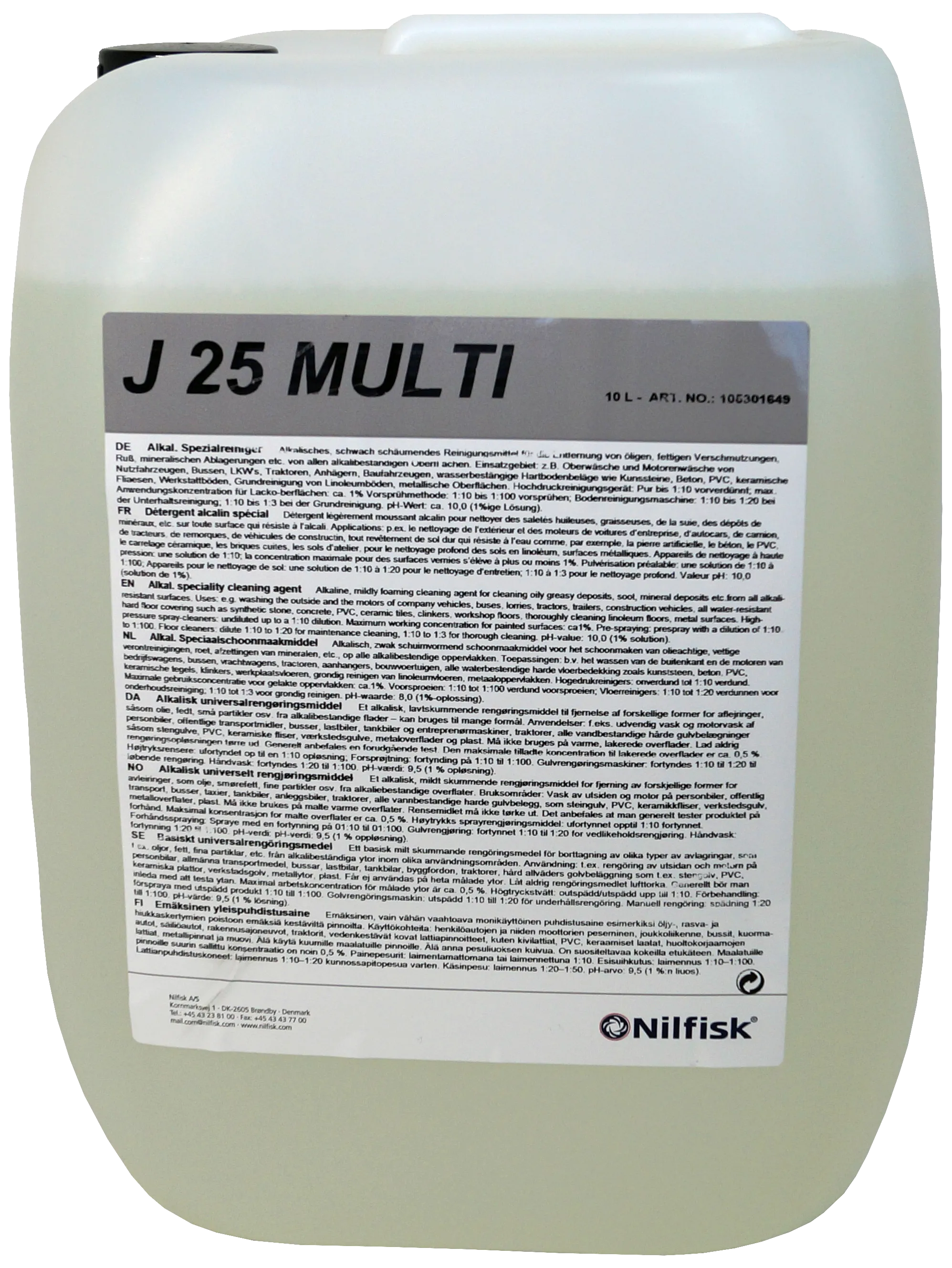 Nilfisk J25 Multi alkalisk rengjøringsmiddel, 25ltr