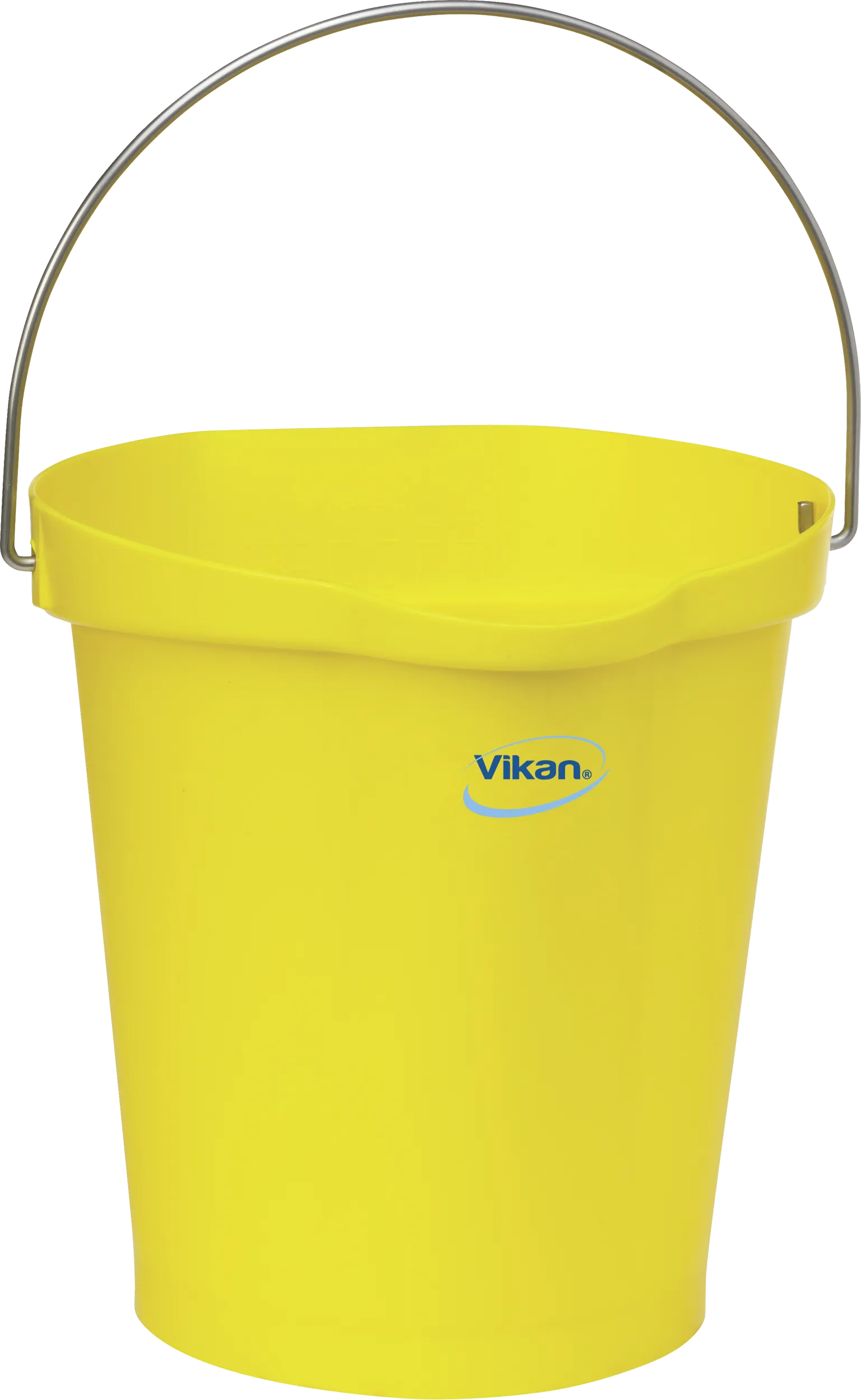 Bøtte 5686, plast m/rf bærehåndtak 12ltr, gul
