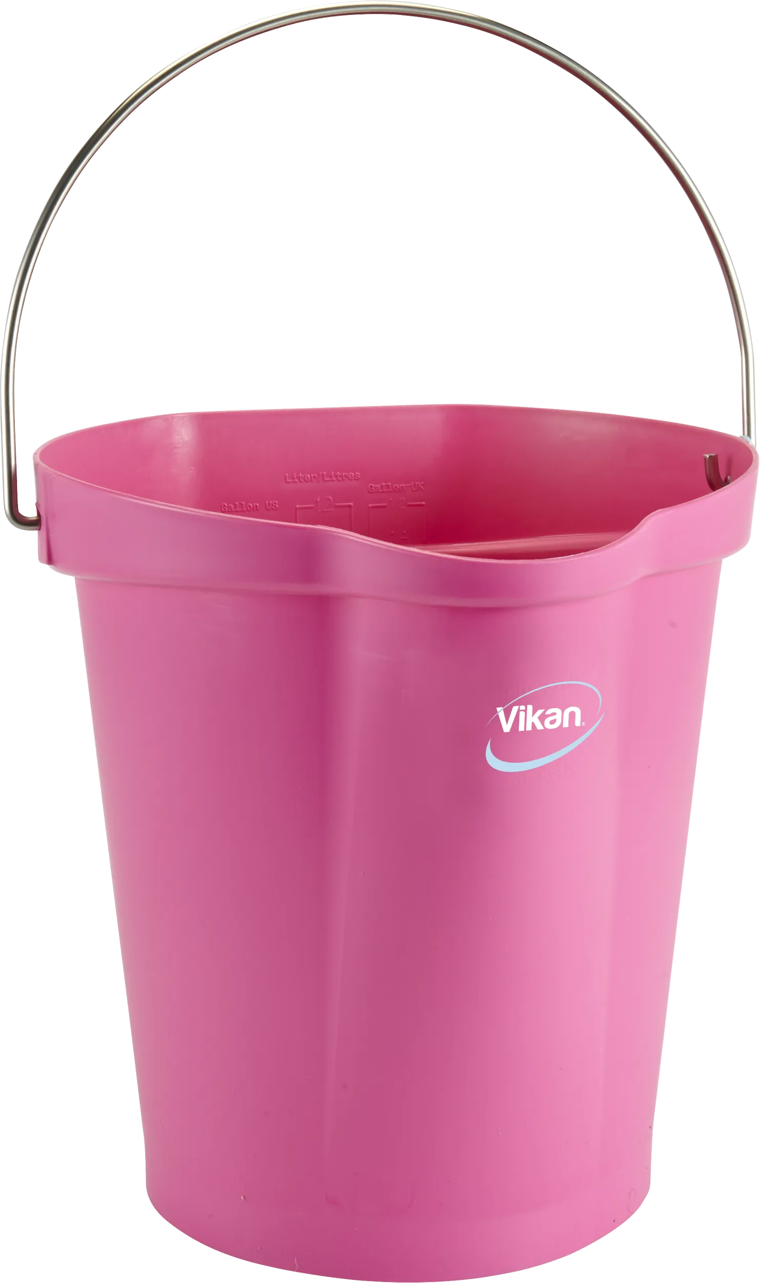 Bøtte 5686, plast m/rf bærehåndtak 12ltr, rosa