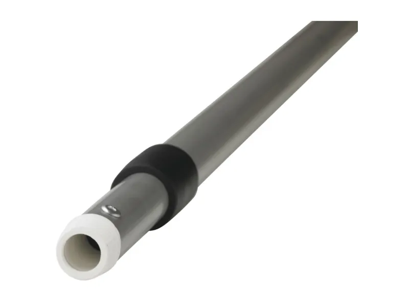 Teleskopskaft med gjenger, ø26×1005-1800 mm, alu/sort