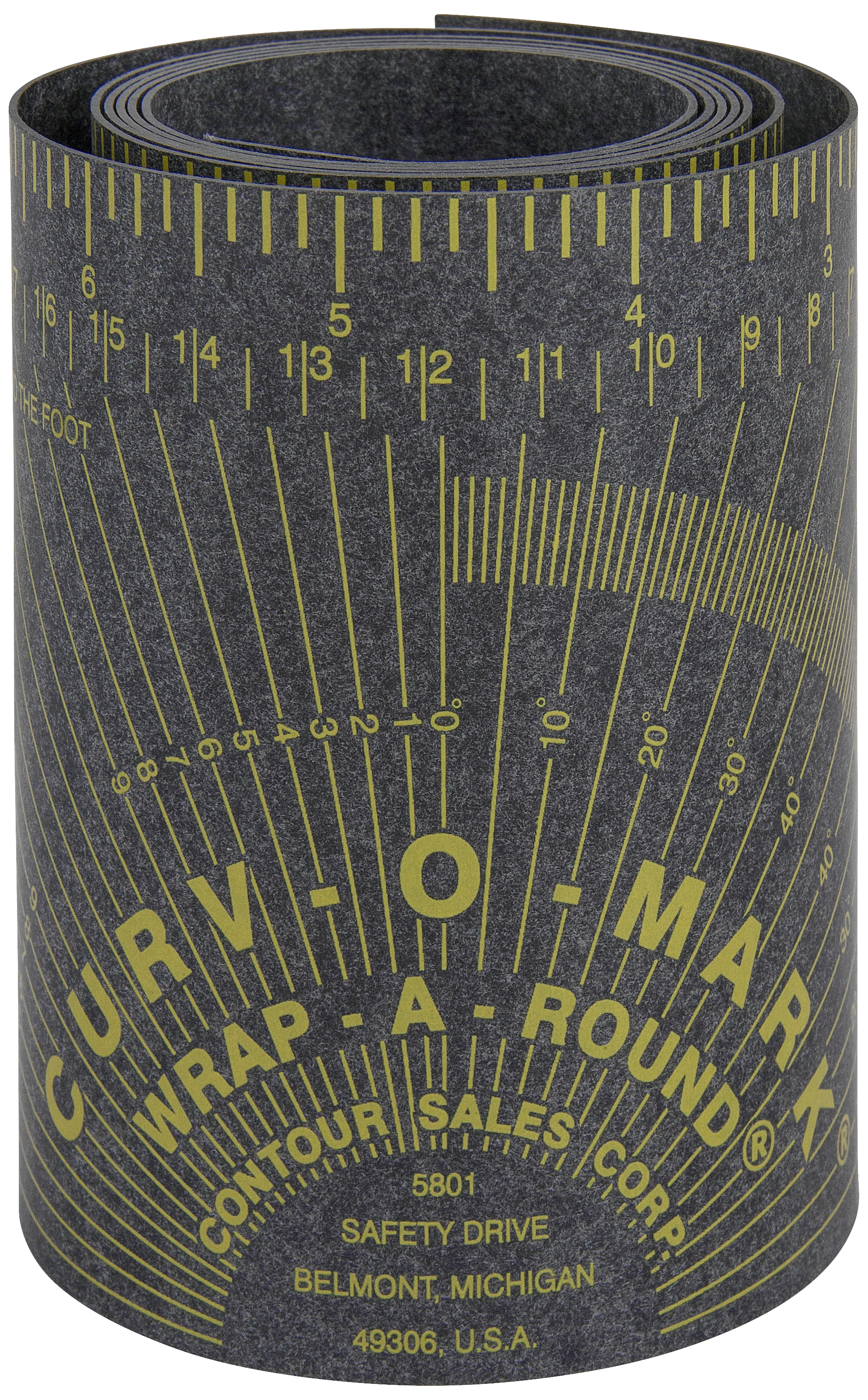 Curv-O-Mark WrapAround 164GG grå M for 3-6" rør