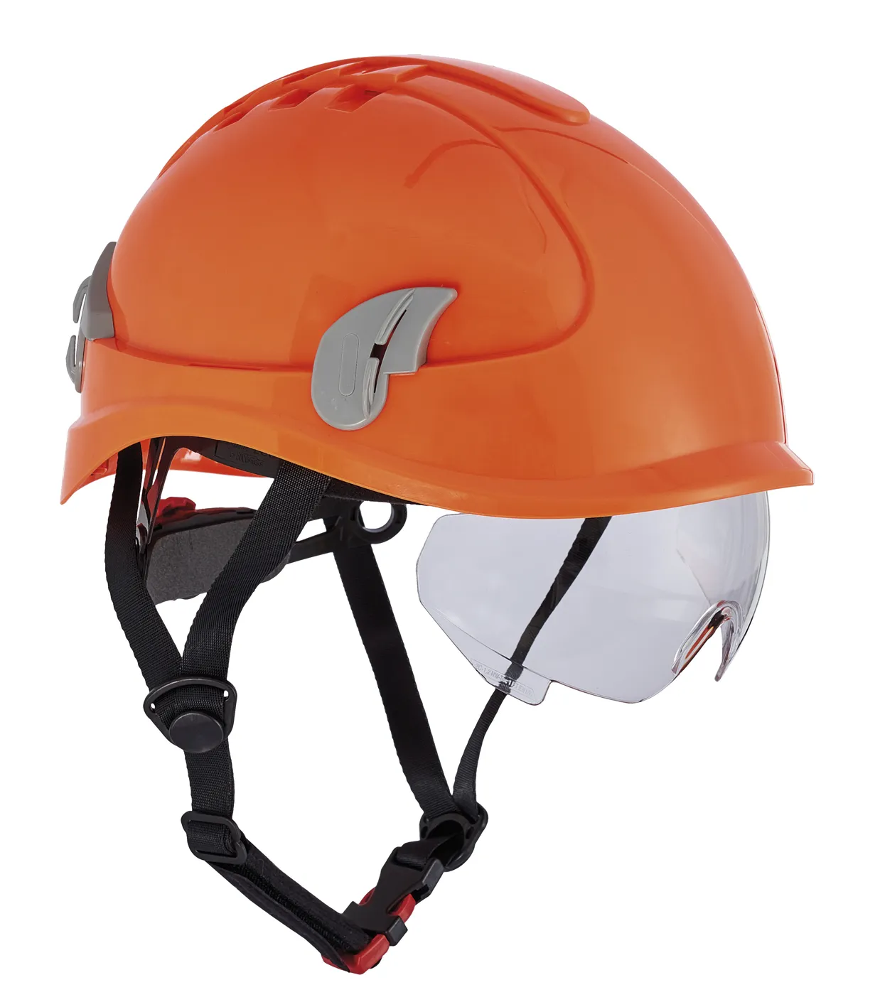 Sikkerhetshjelm Alpinworker ventilert med briller, Hi-viz Oransje