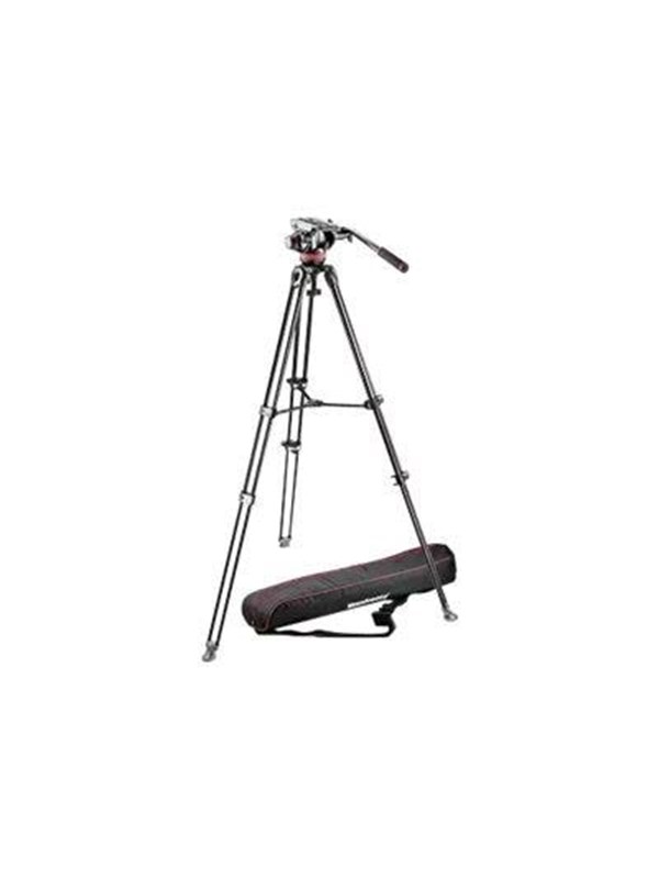 Manfrotto 502 Fluid video head&MVT502AM alu twin leg tripod