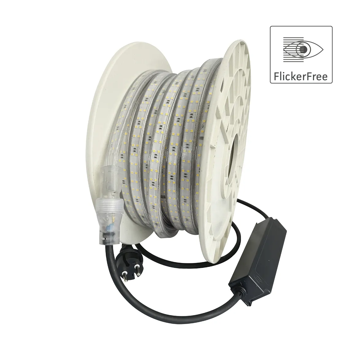 Flex-Line LED-striplys 1280lm/m IP65 230V, 10m Flimmerfri