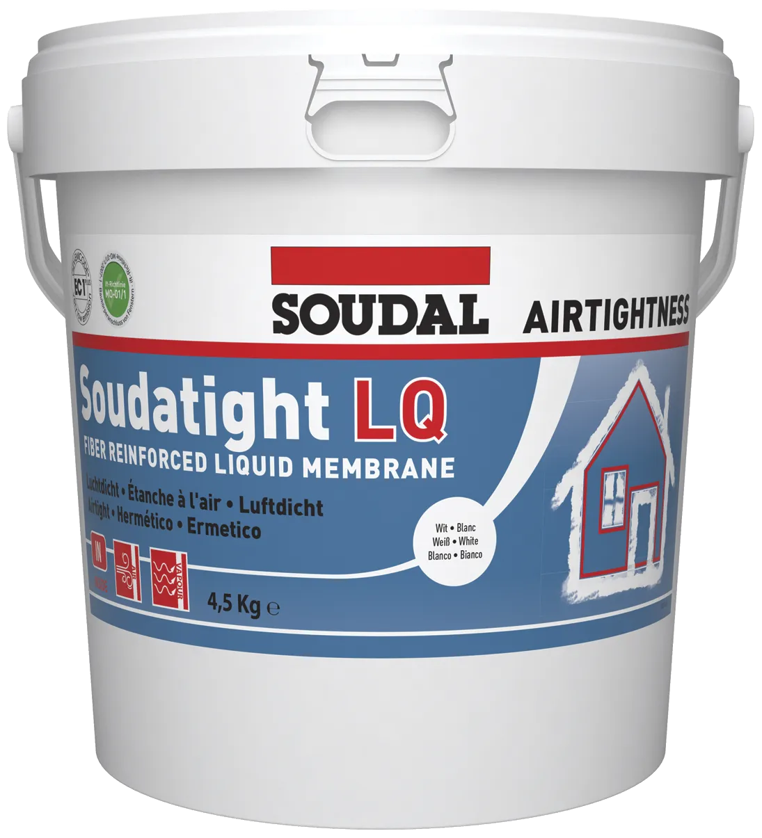 Soudatight LQ flytende membran malbar sort 4,5kg