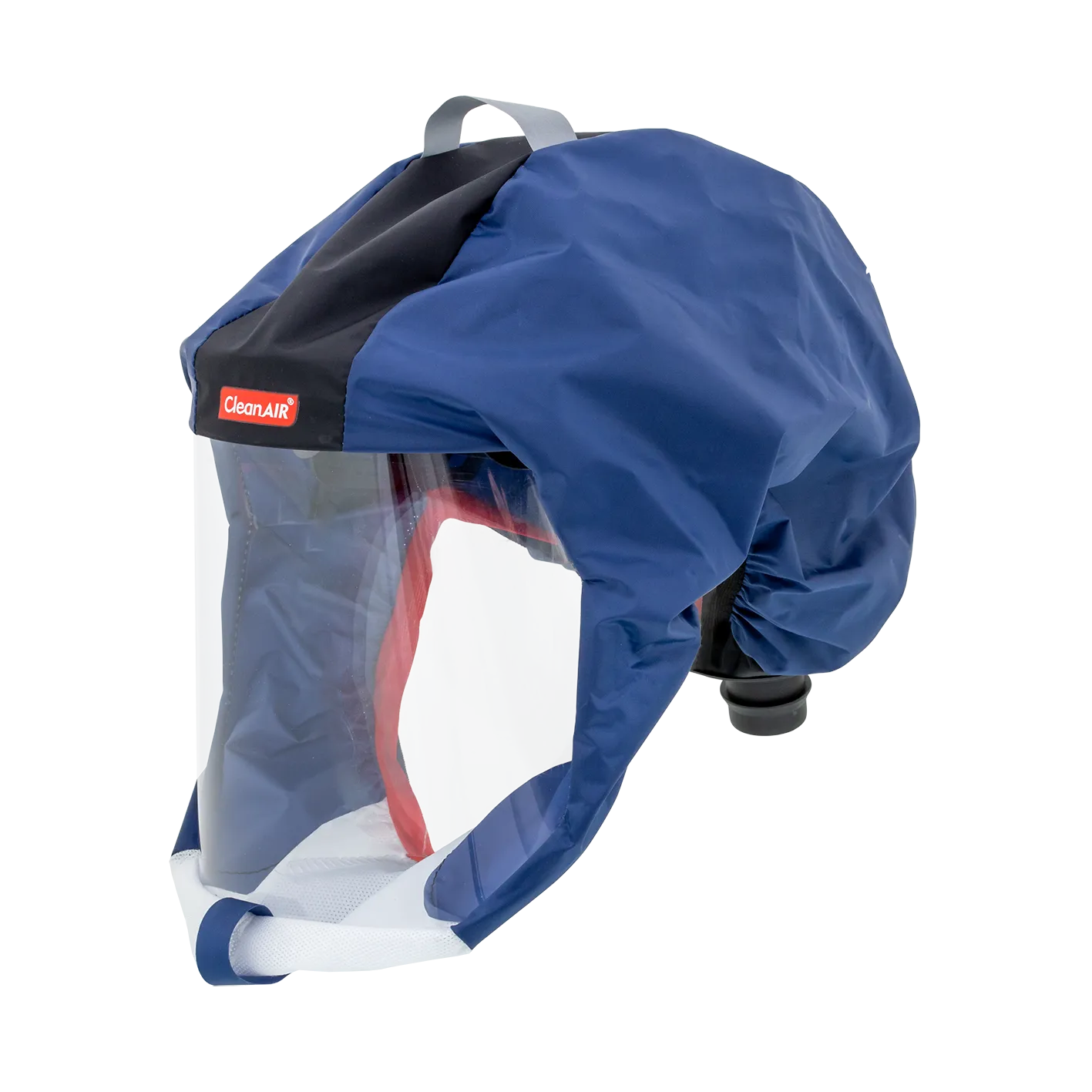 Skjerm CleanAir Light CA-1 kort, blå polyester/pvc med PE visir