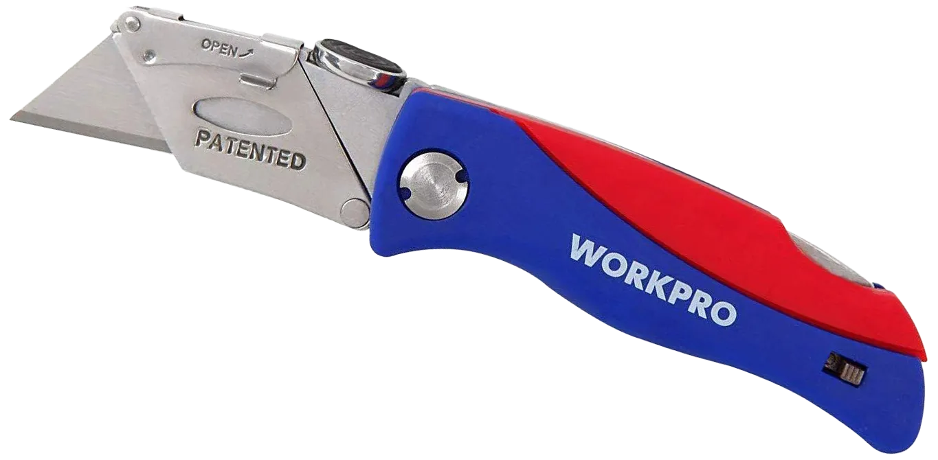 WorkPro foldekniv m/trapesblader, plasthåndtak