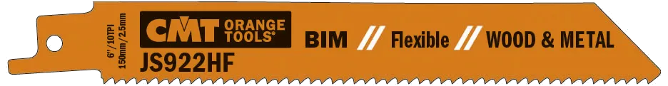 CMT bajonettsagblad JS922HF 150mm 10tpi, 5stk