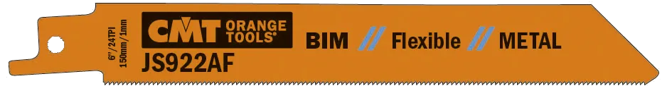 CMT bajonetsavklinge JS922AF 150mm 24tpi, 5stk