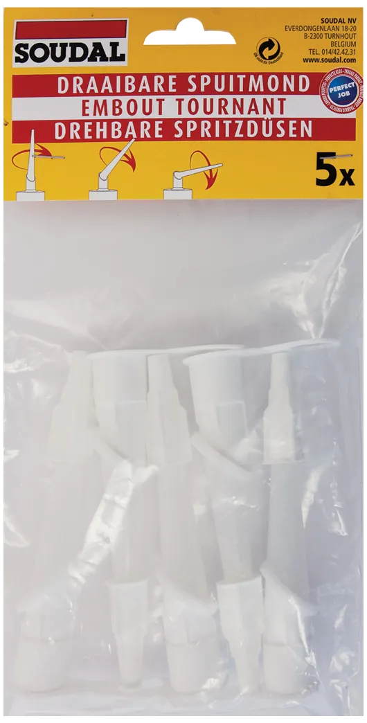 Soudal fugedyse m/drejelig spids, 5stk