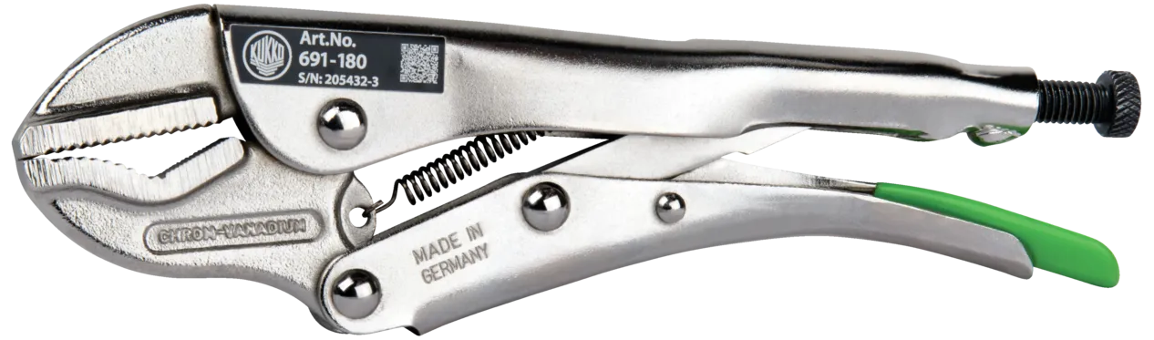 Griptang med sveisekjeft prisme 7"/180mm