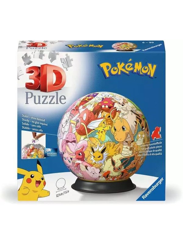 Ravensburger Puzzle Ball: Pokémon - Kanto Region 3D Puslespill