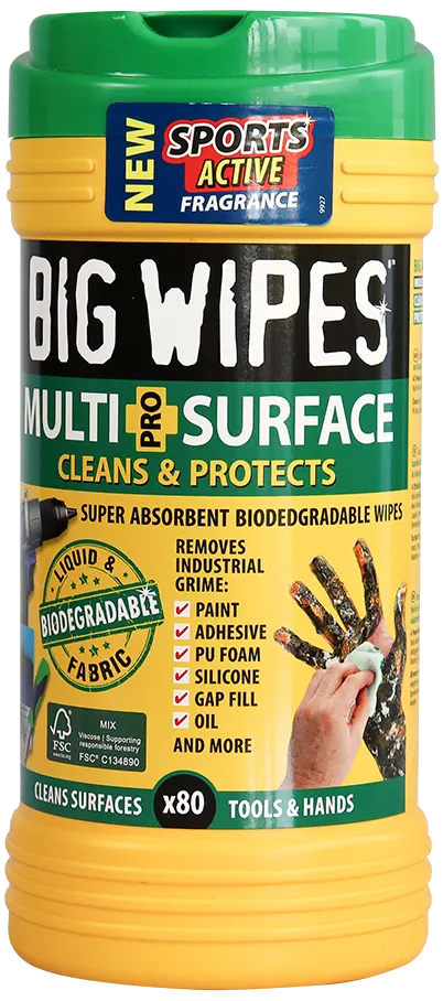 BigWipes rengjøringsservietter Multi Surface, 80 stk