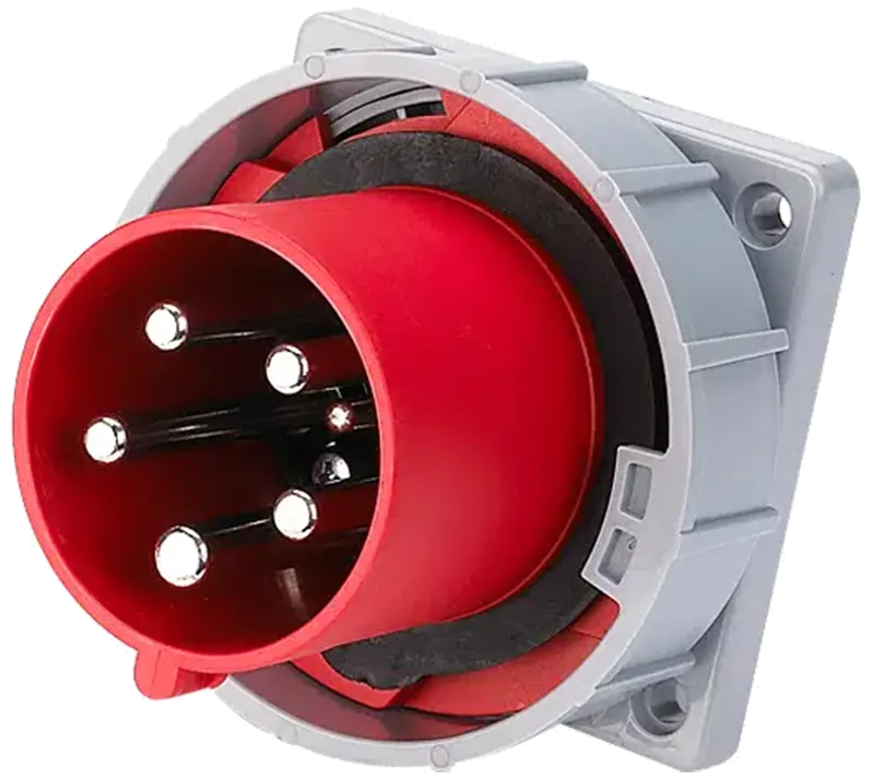 CEE vegginnføring innfelt rett IP67 63A 400V