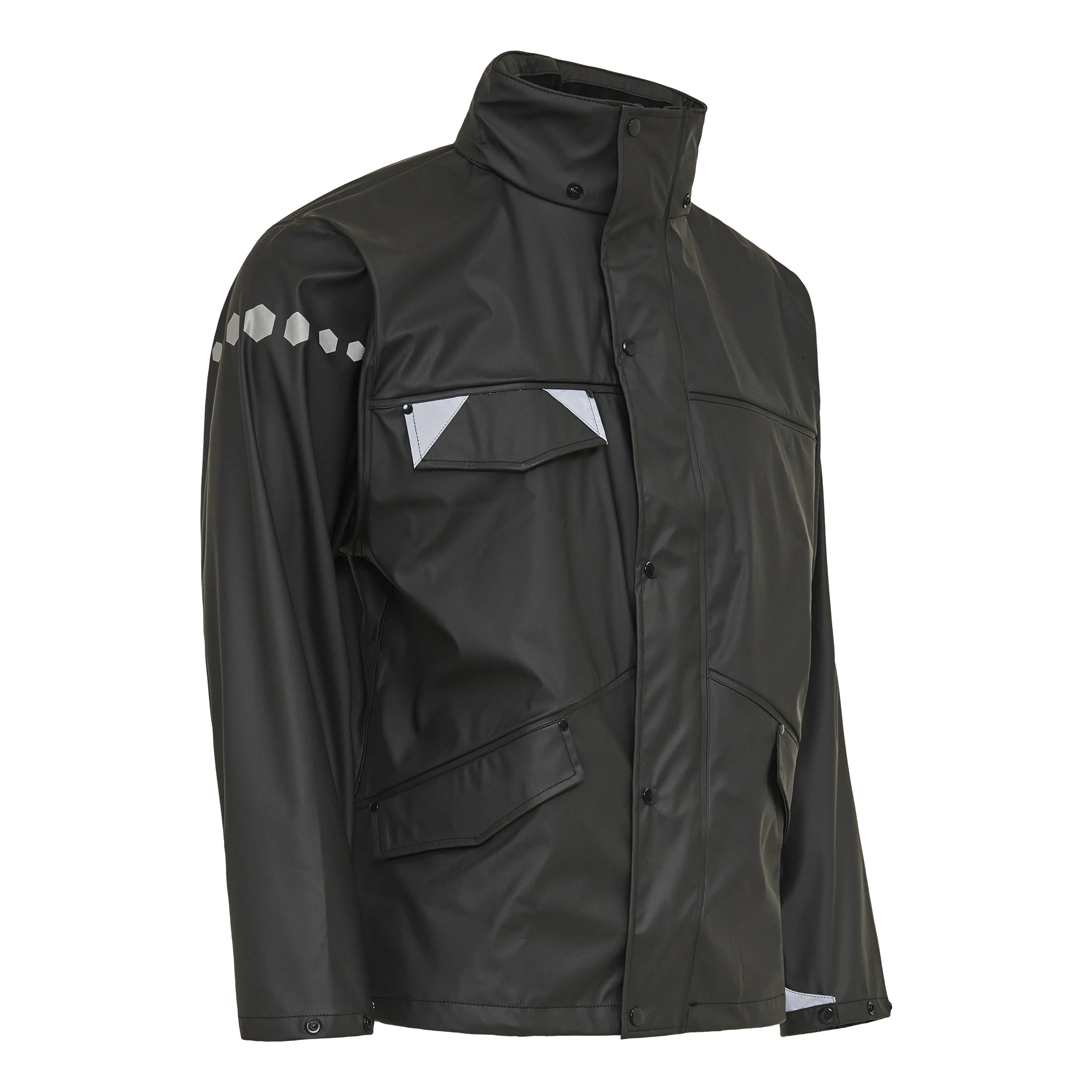 Dry Zone D-LUX PU Regnjakke - Sort - 4XL