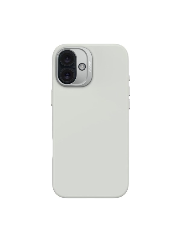 Decoded AntiMicrobial Silicone Backcover for iPhone 16 Plus Stone Grey (Clay)