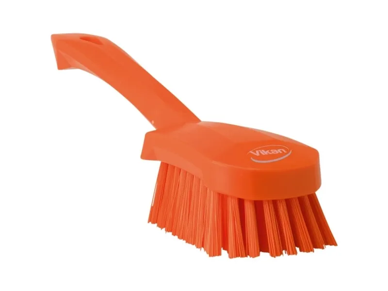 Vikan Vaskebørste m/kort skaft, 270 mm, Stiv, Orange
