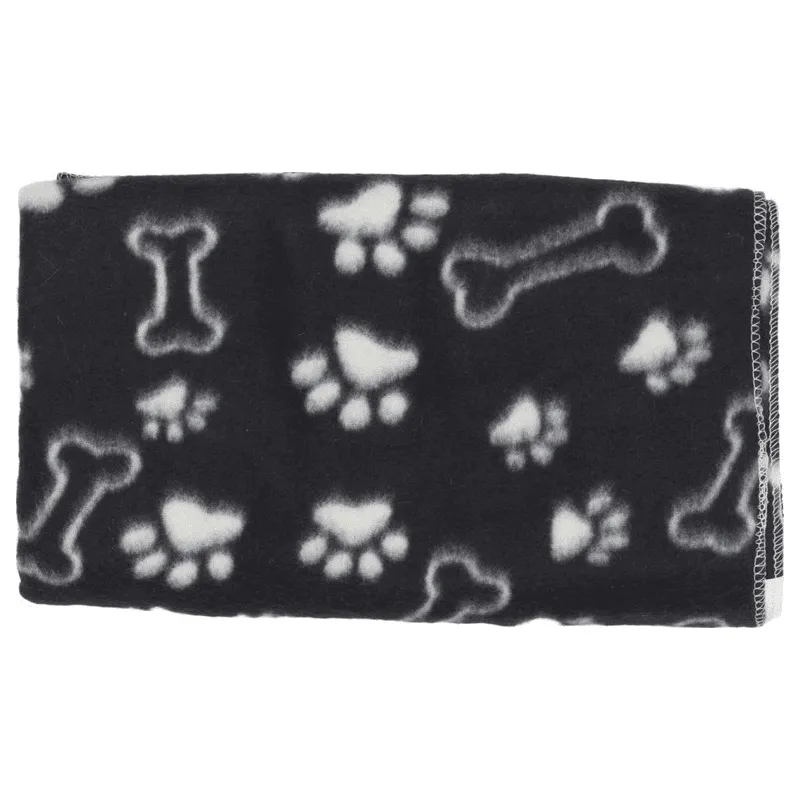 Companion Fleece Teppe Svart med Motiv - 150x100cm