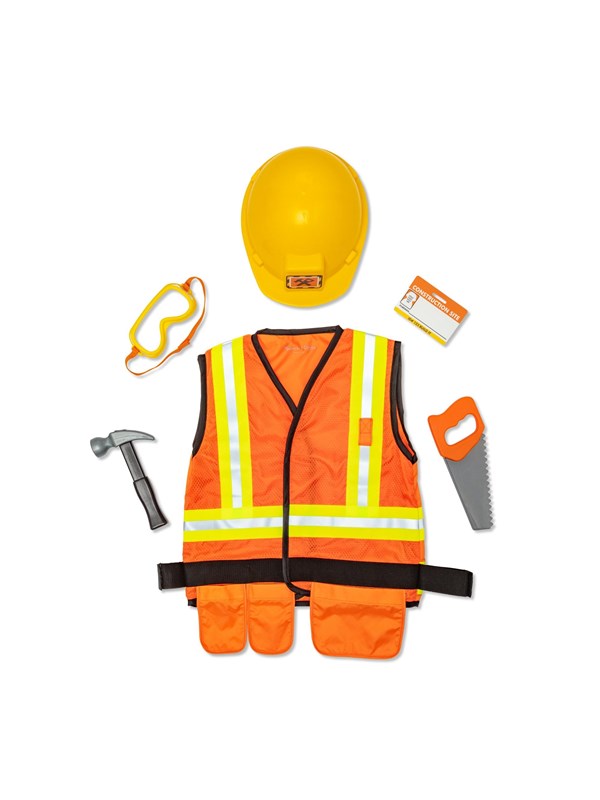 Melissa & Doug Role Play Costume Set Construction Worker