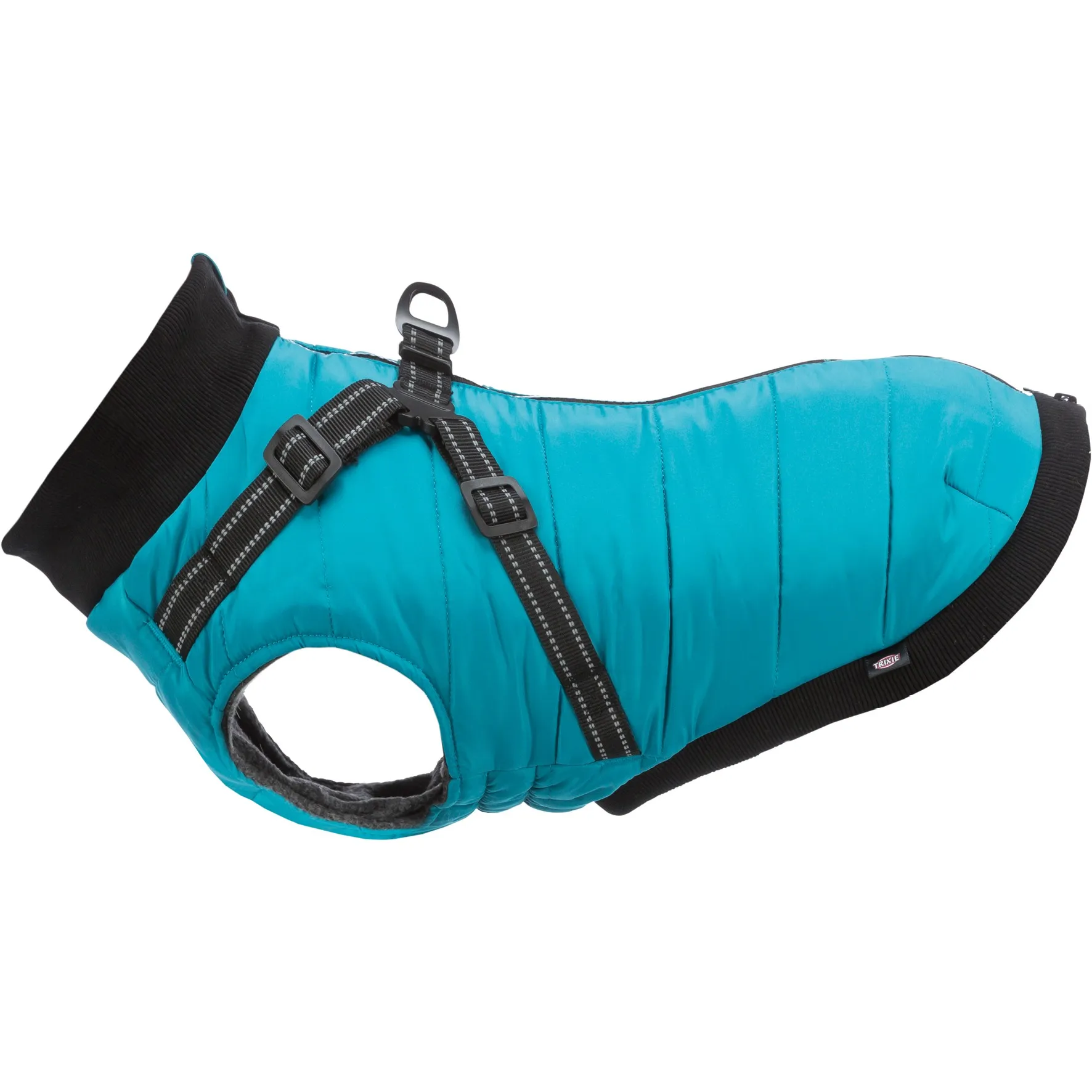 Trixie Vinterdekken med sele og refleks - 27cm - Aqua