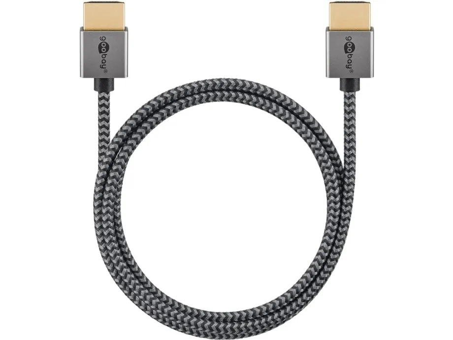 Pro HDMI 2.0 sleeved - 5m - Grå