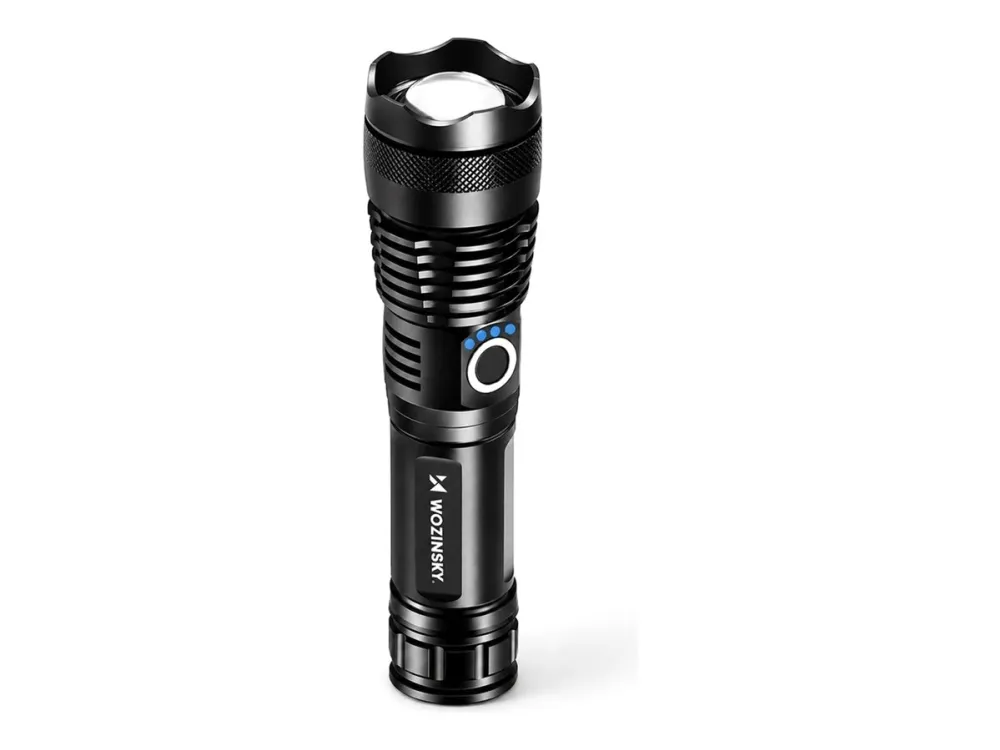 Wozinsky WLT-15W 15W 1500lm CREE IP65 Tactical Flashlight with Adjustable Beam - Black