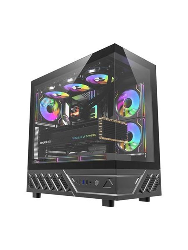 Darkflash DS950 Computer Case + 6 Fans - Kabinett - Svart