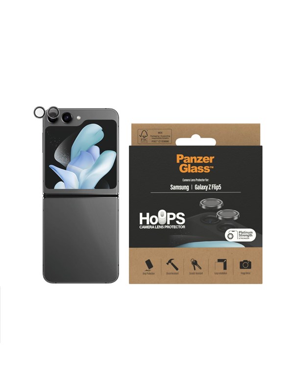 PanzerGlass Hoops™ Camera Lens Protector Galaxy Z Flip 5 | Black