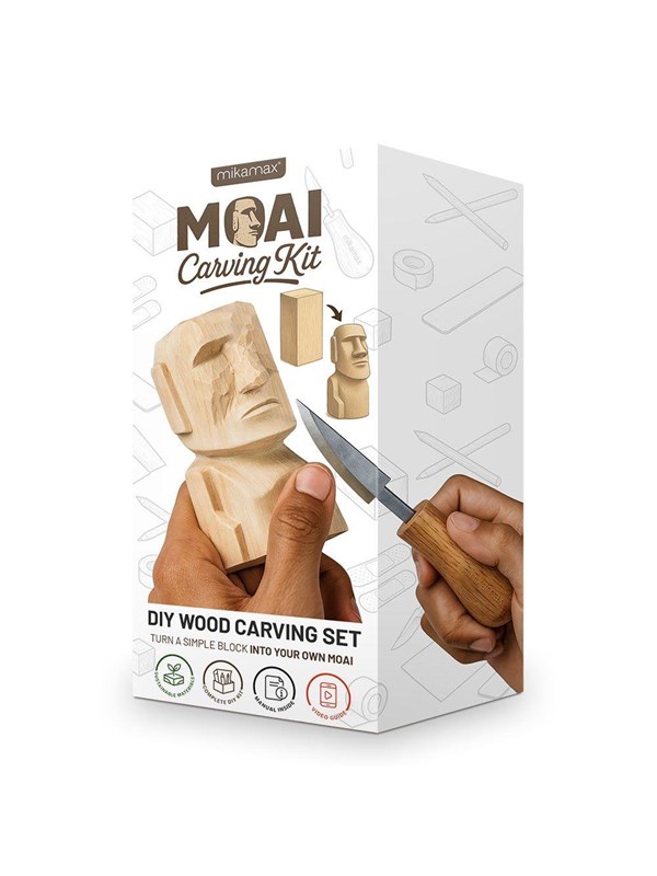 Mikamax Moai Wood Carving Kit