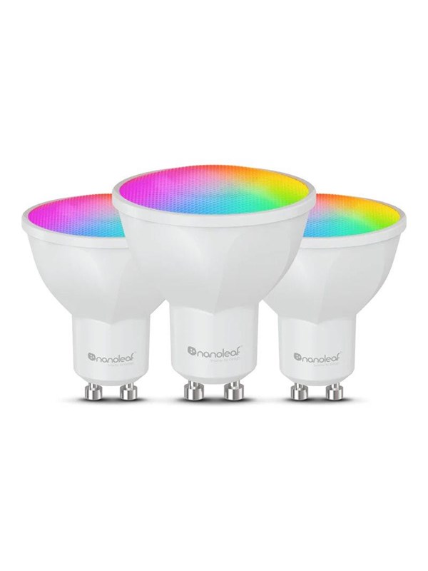 Nanoleaf - LED light bulb - shape: MR16 - GU10 - 5 W - RGBCW light - 2700-6500 K (pack of 3)