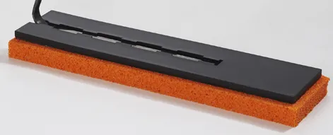 Svampgummi, 18mm, rødt 70x280mm