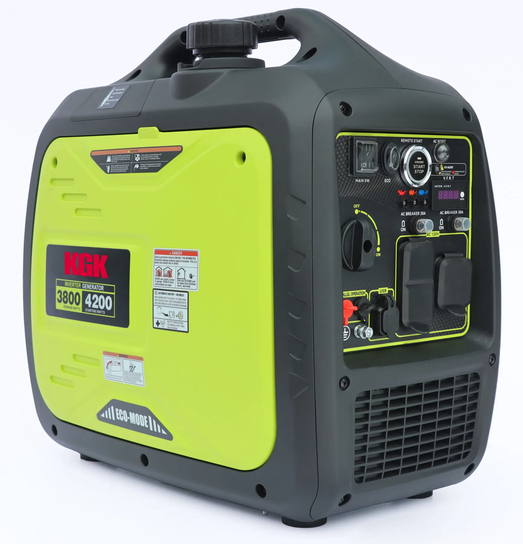 Generator Inverter KGK P-4000i (El-start) inkl. fjernkontroll
