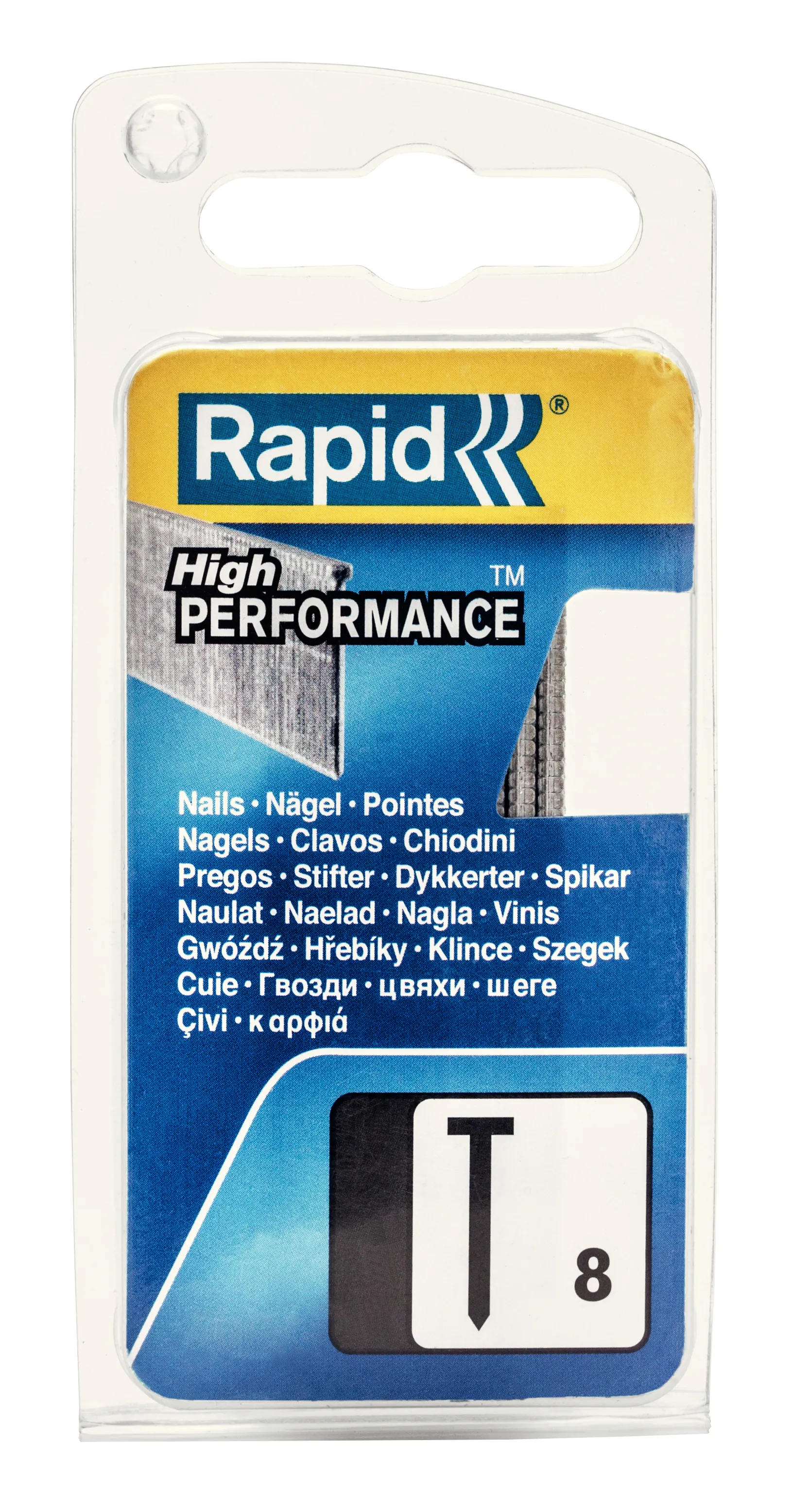 Rapid Nr. 8 stiftepinner 25 mm - pakke à 1000 stk.