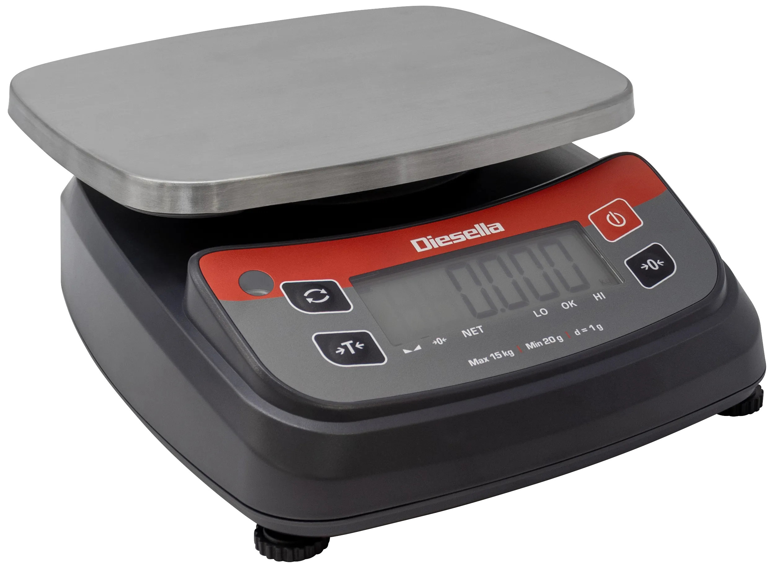 Bordvekt IP68 30kg×2,0g, veieplate 230×190mm