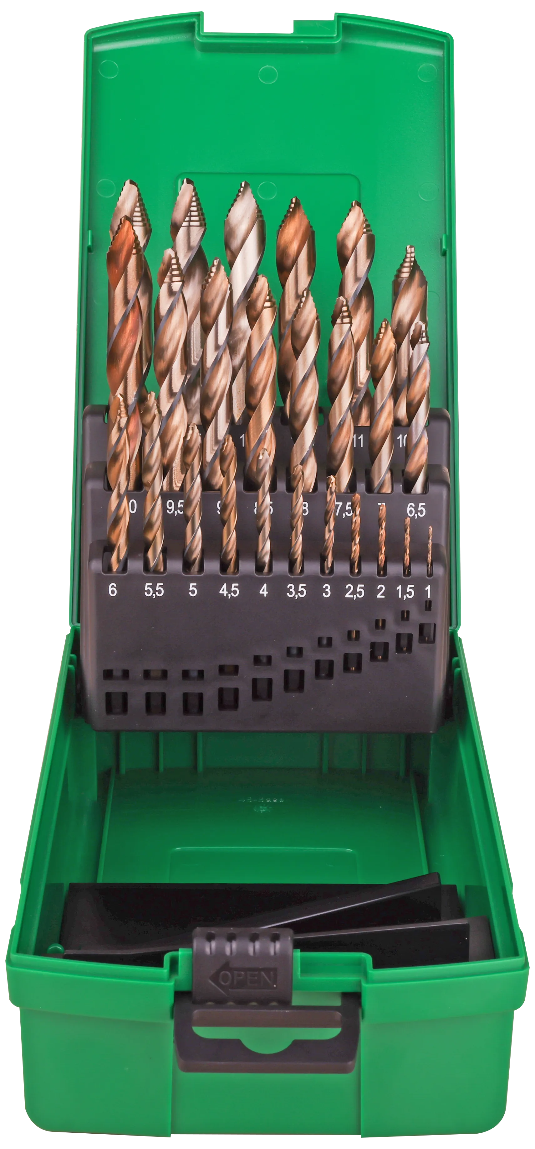 DJ TOOLS borsett DIN338 HSS-Co5 Flowstep 1-13×0,5mm