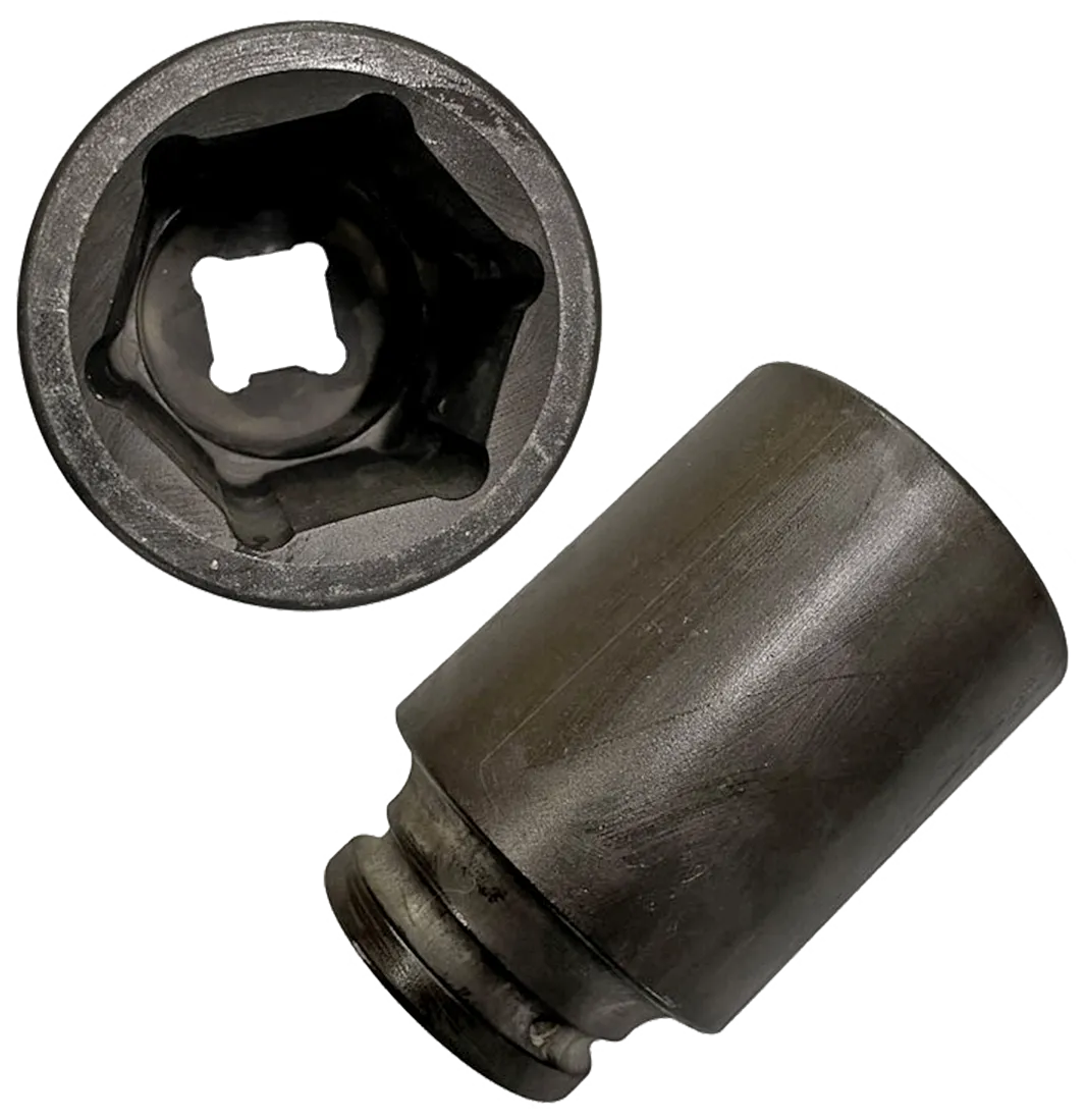 Kraftpipe lang 1.1/2" firkant 105mm 6kant