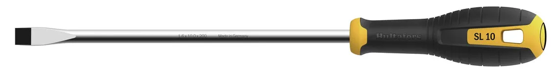 Skrujern med flat spor SL 1,6x10x200 mm
