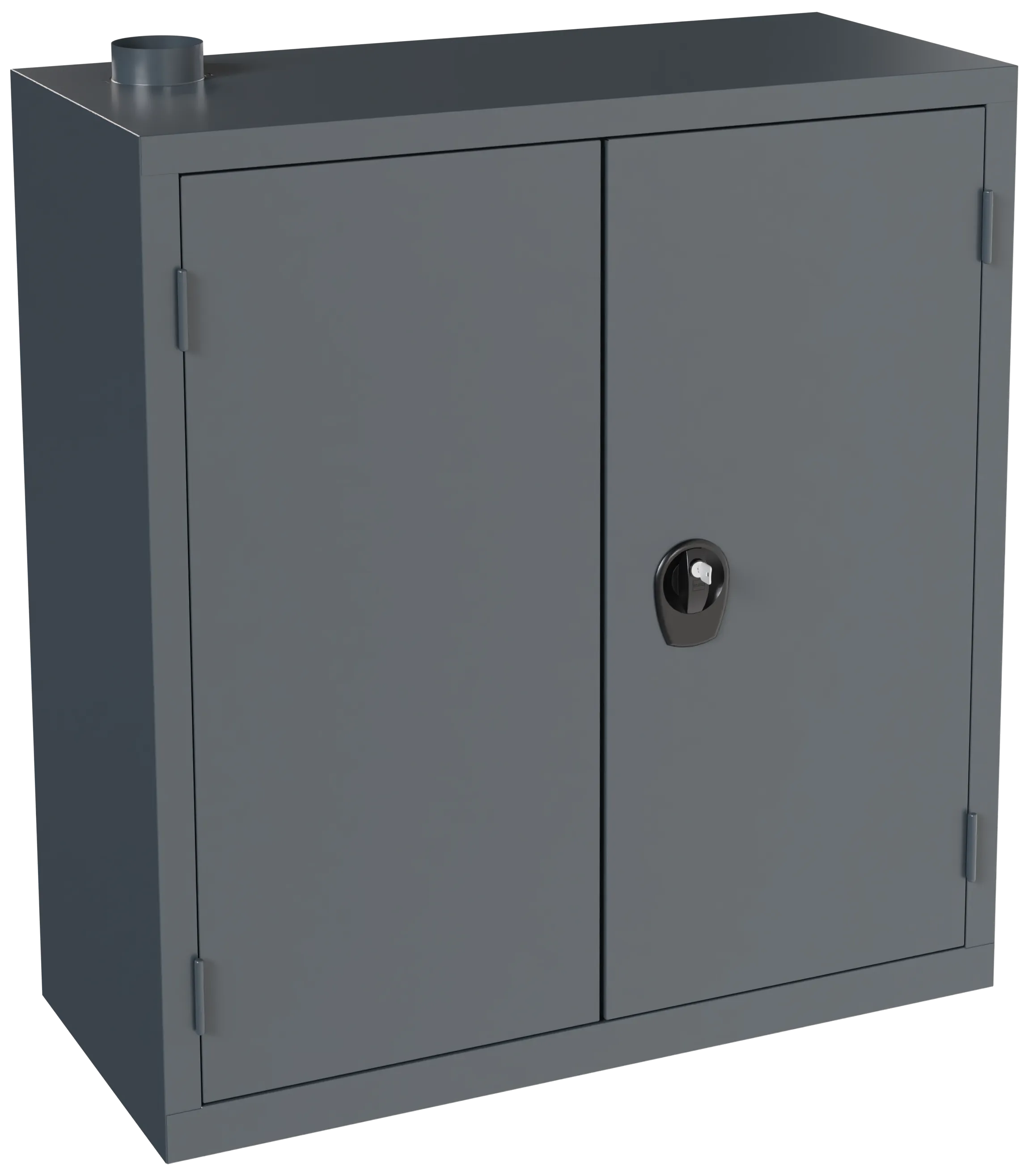 Kjemikalieskap KS-0.5 med 2 hyller, RAL7016