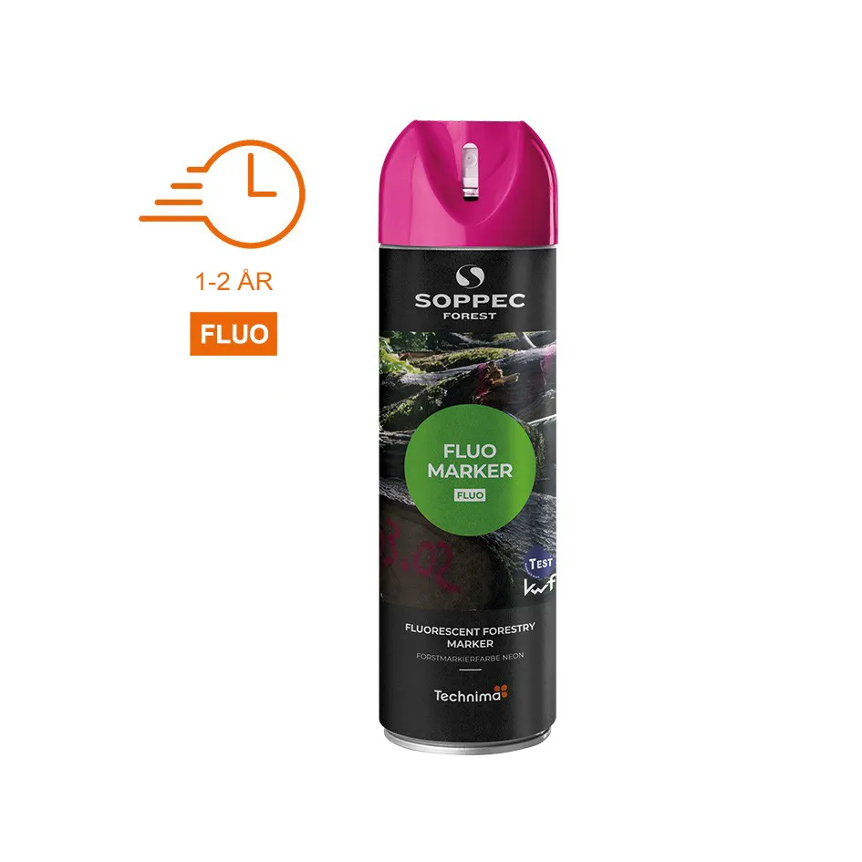 SOPPEC mærkespray SKOV FLUO 500 ml. PINK