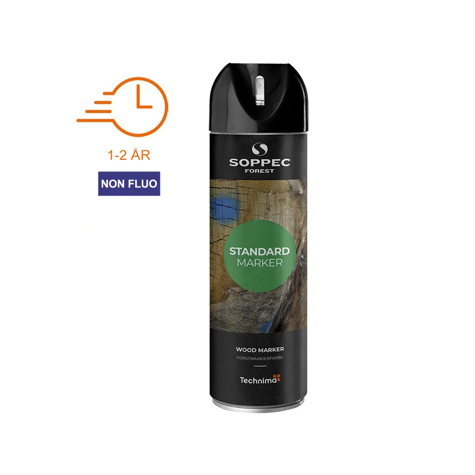 SOPPEC mærkespray skov 500 ml. SORT