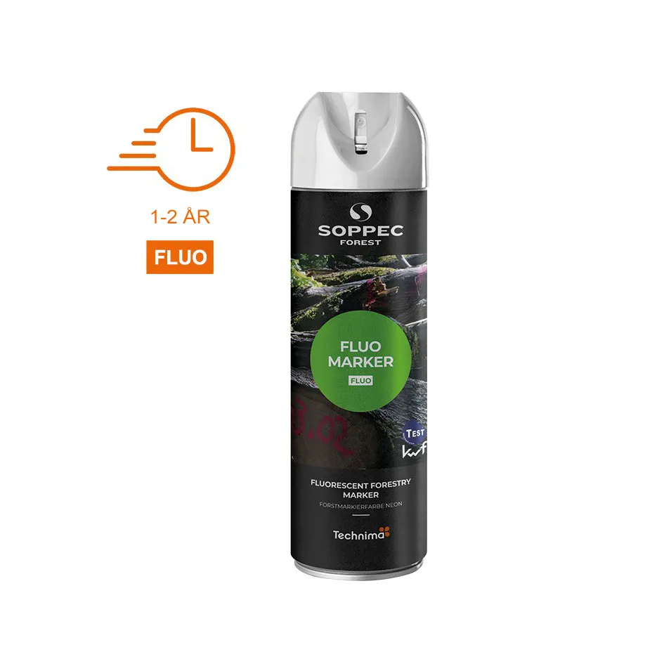 SOPPEC mærkespray SKOV FLUO 500 ml. HVID