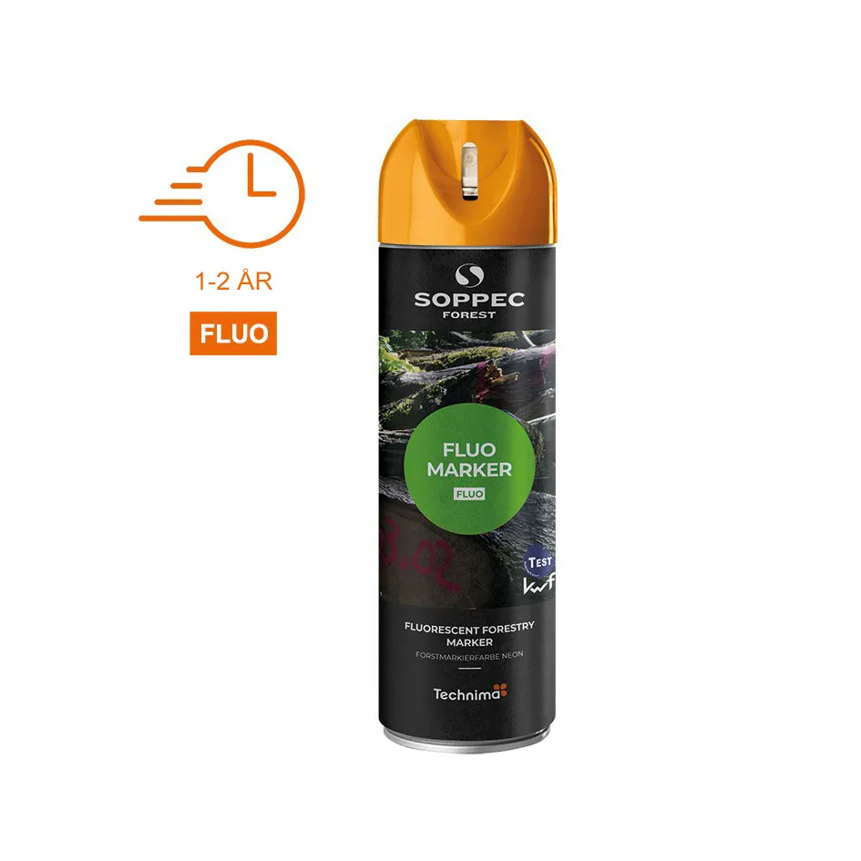 SOPPEC mærkespray SKOV FLUO 500 ml. ORANGE