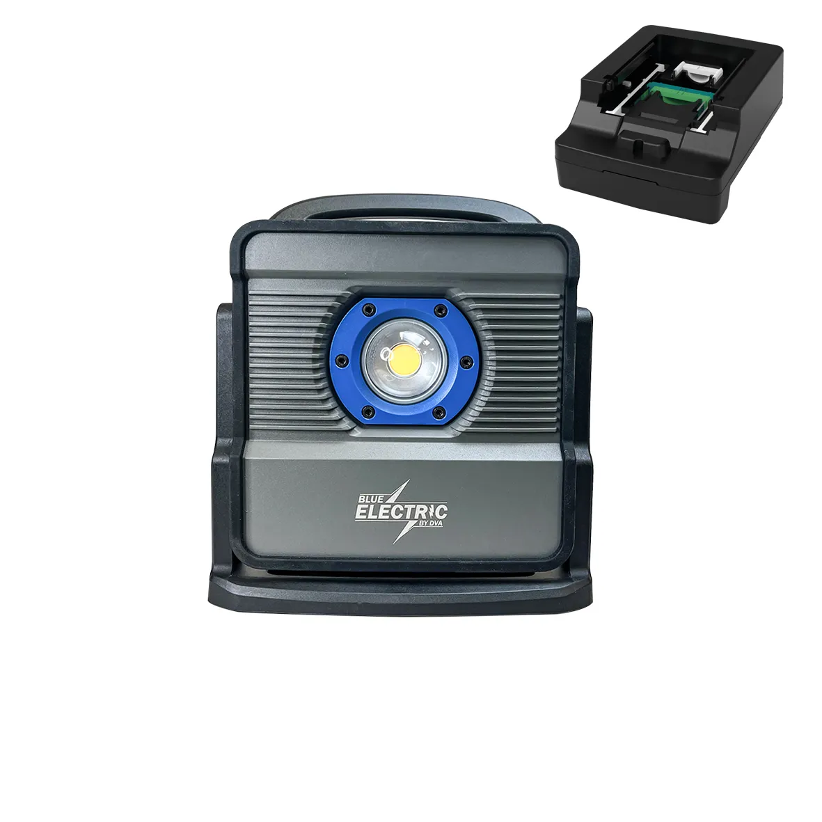 BLUE ELECTRIC +PlusLine hybrid arbejdslampe 40W inkl. adapter