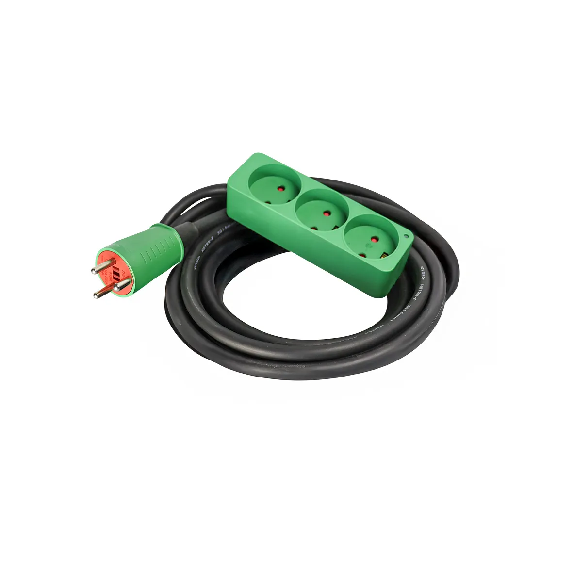 BLUE ELECTRIC Kabelsæt 5m neopren 3-stikdåse m/jord 3x1,5mm2 16A 240V
