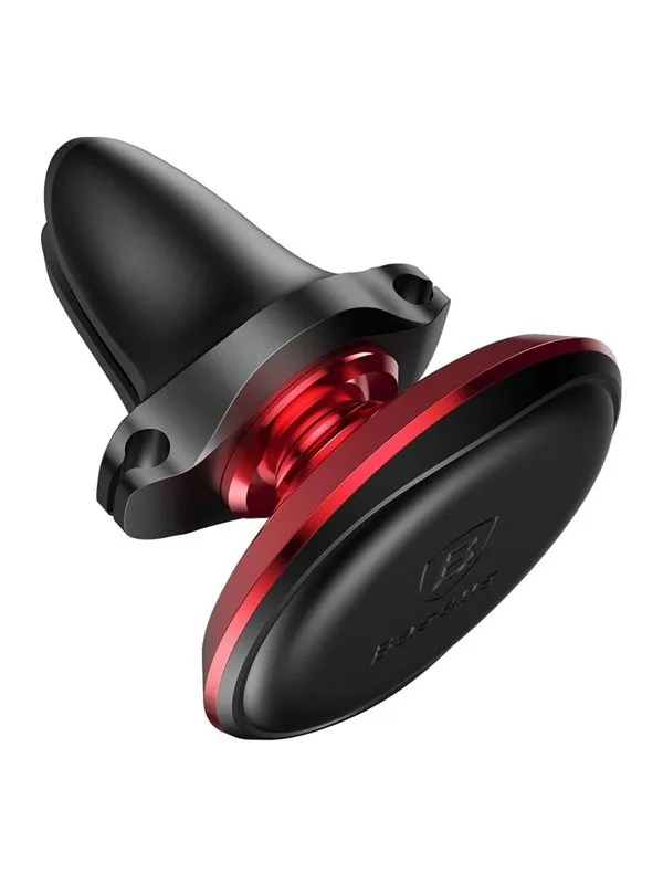 Baseus Universal Magnetic Vent Mount with Cable Clip Holder - Red