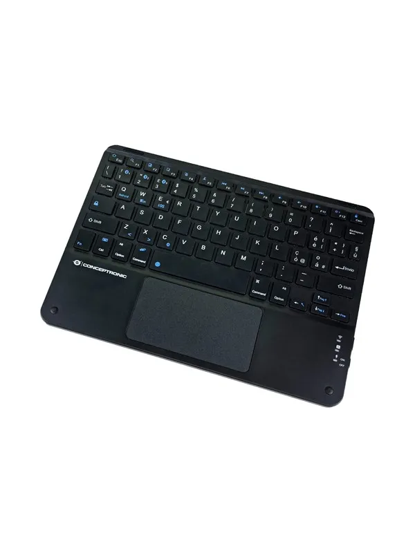 Conceptronic TOBIN01BIT - keyboard - 10" - with touchpad LED indicator - QWERTY - Italian - black Input Device - Tastatur - Italiensk - Svart